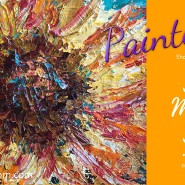 Painterly Wild Color Header With Sunflower