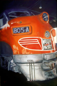 Painting of a Train Engine