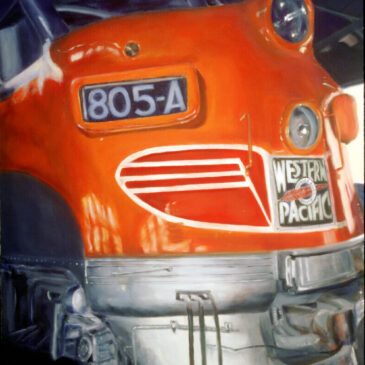 Painting of a Train Engine