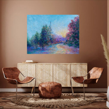 Painting in Living Room Setting
