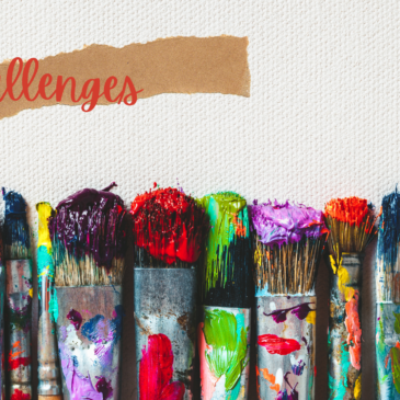 Paintbrushes and the word challenges