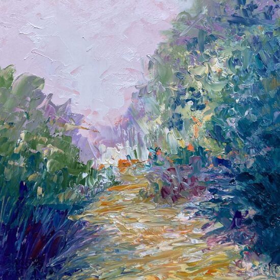 Electric, Impressionistic landscape painting by Shannon Grissom
