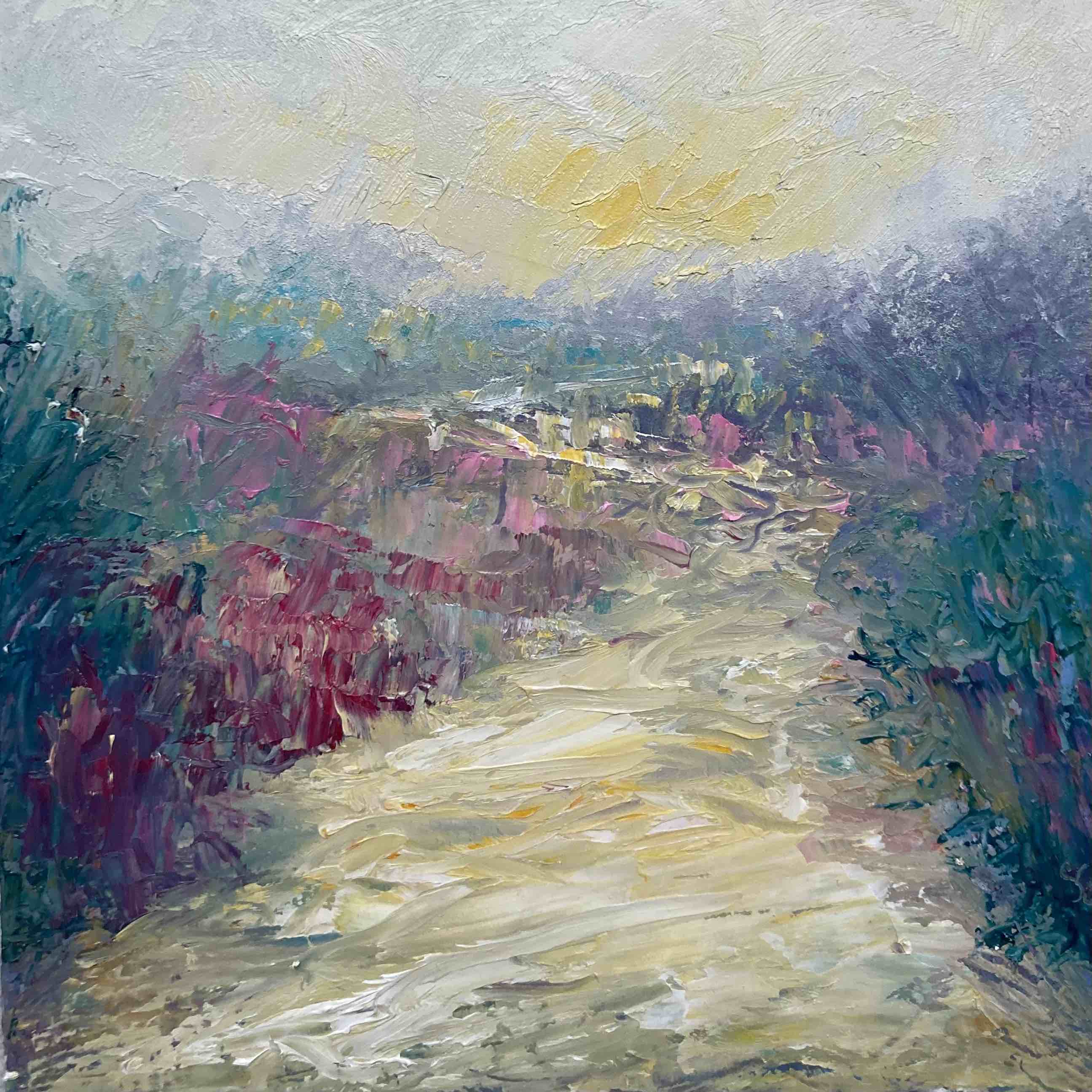 "Listen" Alla Prima Impressionistic California Landscape Painting by Shannon Grissom