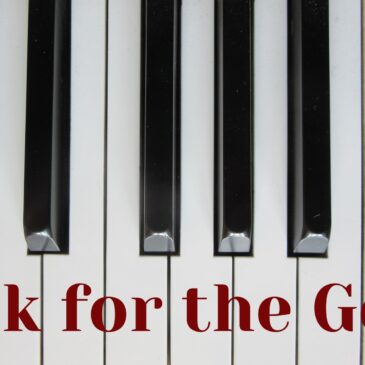 Piano Keyboard with the text, Look for the Good