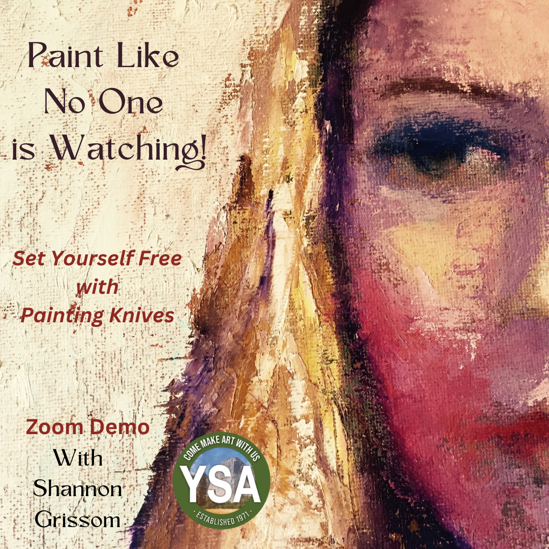 Painting of a Woman. Flyer for Shannon Grissom's Painting Demonstration